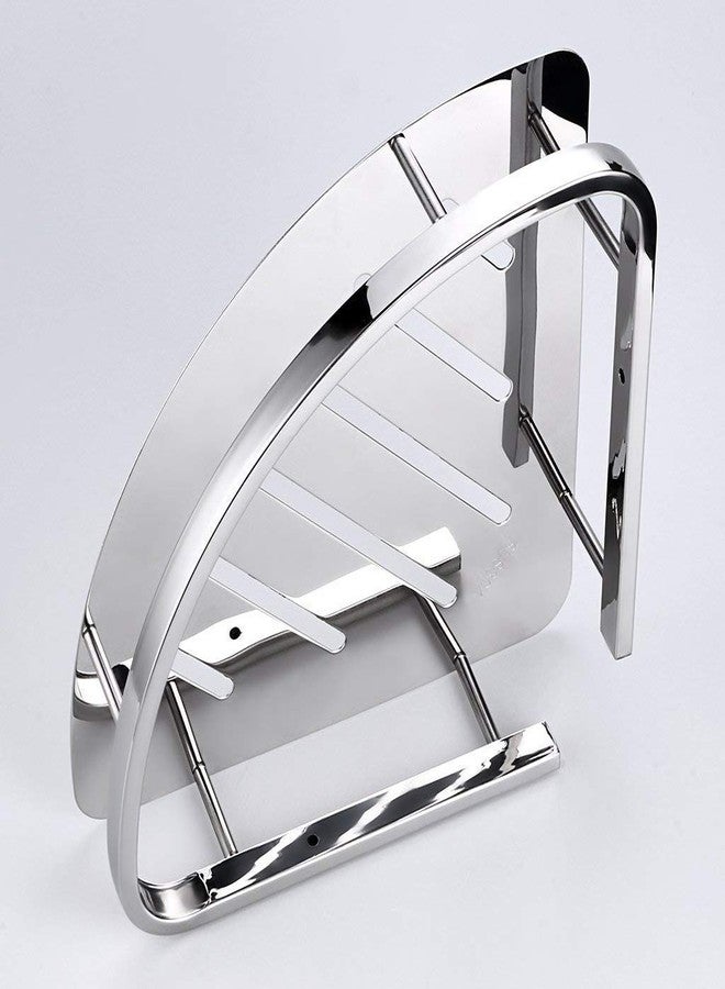 JAGGER JAG196 Premium Multipurpose Wall Mount 304 Stainless Steel Bathroom Selves/Kitchen Selves/Rack/Caddy Basket/Bathroom Accessories (Chrome Plating) (SS Corner Shelf) - Image 3